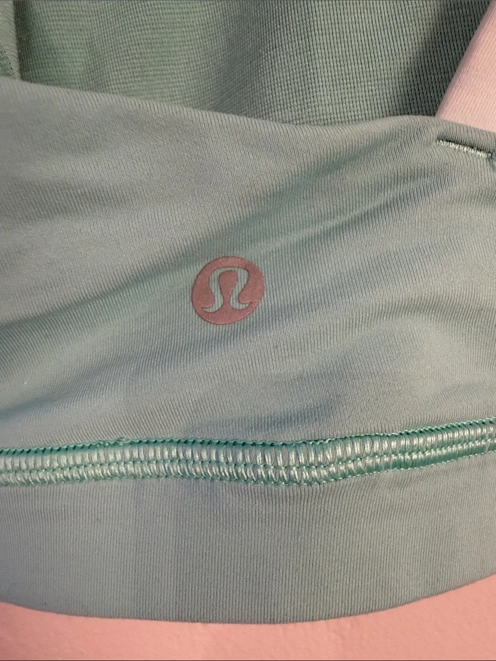 Lululemon strappy sports bra mint green/blue size 8